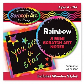 Радужные мини-стикеры Scratch art (Melissa&Doug, 5931_md)
